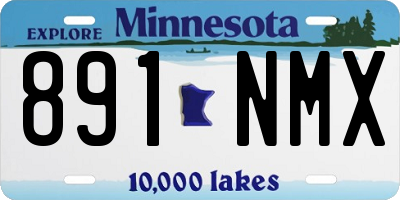 MN license plate 891NMX
