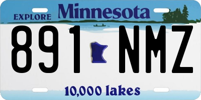 MN license plate 891NMZ