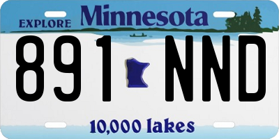 MN license plate 891NND