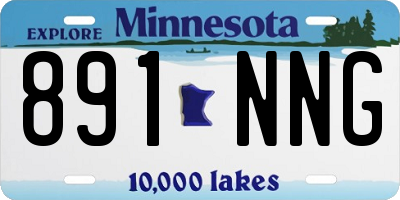 MN license plate 891NNG