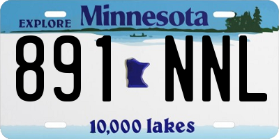 MN license plate 891NNL