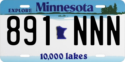 MN license plate 891NNN