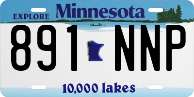 MN license plate 891NNP