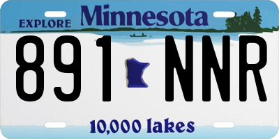 MN license plate 891NNR