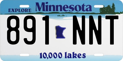 MN license plate 891NNT