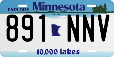 MN license plate 891NNV