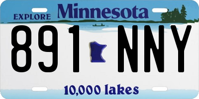 MN license plate 891NNY