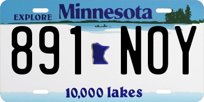 MN license plate 891NOY