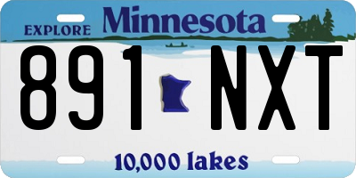 MN license plate 891NXT