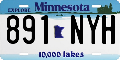 MN license plate 891NYH