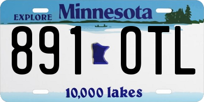 MN license plate 891OTL