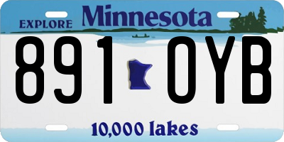 MN license plate 891OYB
