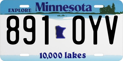 MN license plate 891OYV
