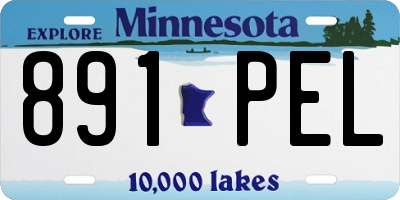 MN license plate 891PEL