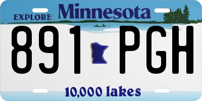 MN license plate 891PGH