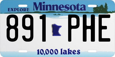 MN license plate 891PHE