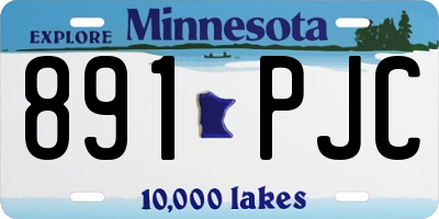MN license plate 891PJC
