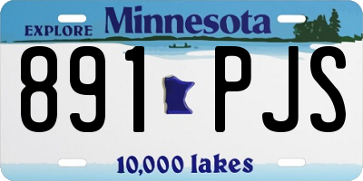 MN license plate 891PJS