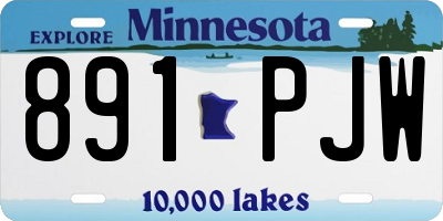MN license plate 891PJW