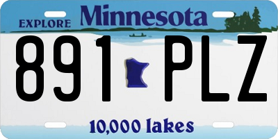 MN license plate 891PLZ