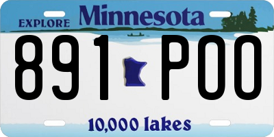 MN license plate 891POO