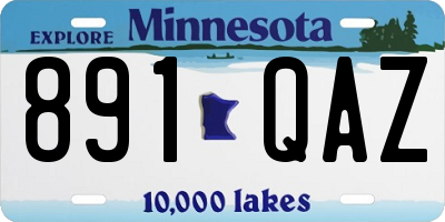 MN license plate 891QAZ