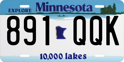 MN license plate 891QQK