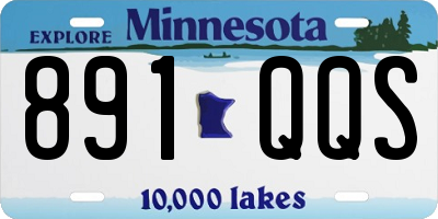 MN license plate 891QQS