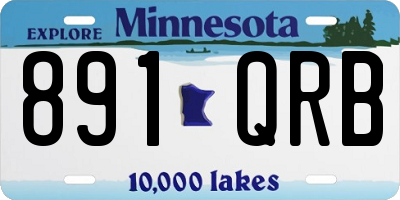 MN license plate 891QRB