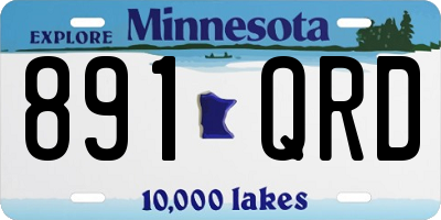 MN license plate 891QRD