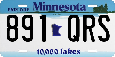 MN license plate 891QRS