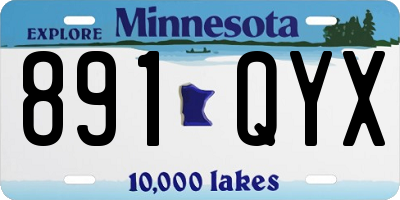 MN license plate 891QYX