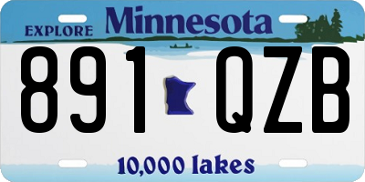 MN license plate 891QZB