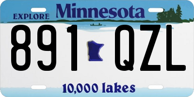 MN license plate 891QZL