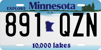 MN license plate 891QZN