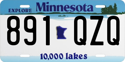 MN license plate 891QZQ