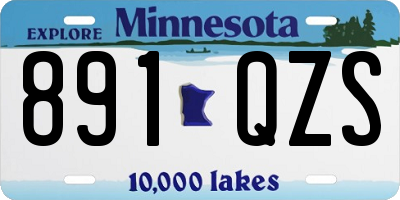 MN license plate 891QZS
