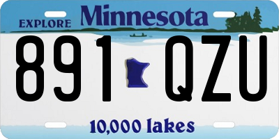 MN license plate 891QZU