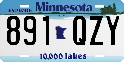 MN license plate 891QZY