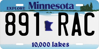 MN license plate 891RAC