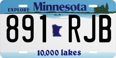 MN license plate 891RJB