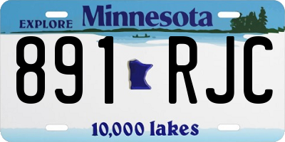 MN license plate 891RJC