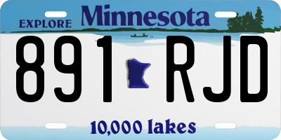 MN license plate 891RJD