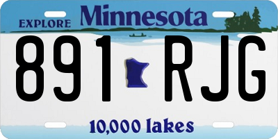 MN license plate 891RJG