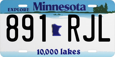 MN license plate 891RJL