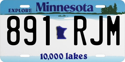 MN license plate 891RJM