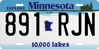 MN license plate 891RJN