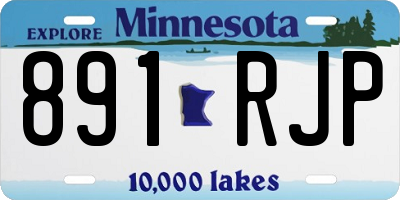 MN license plate 891RJP