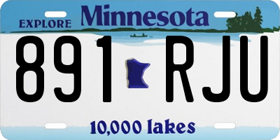 MN license plate 891RJU