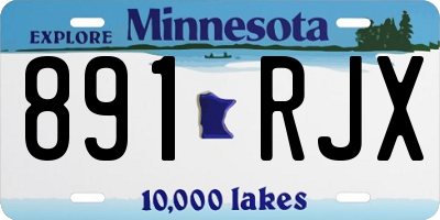 MN license plate 891RJX